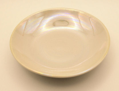 Mino ware pearl side-dish plate