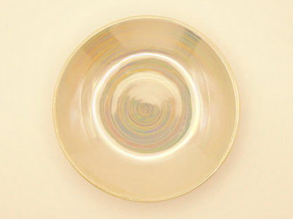 Mino ware pearl side-dish plate