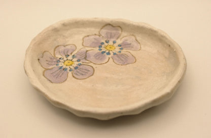 Snow Dream Flower Shaped Small Side Dish Plate